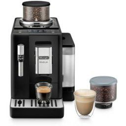 DeLonghi De'Longhi - Cafetera Superautomática De'Longhi Rivelia EXAM440.35.B con 2 depósitos de café intercambiables. Negro
