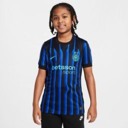 Nike Camiseta de niños 1ª equipación Inter Milan 2025-2026 Stadium . Azul / Negro 12 Años