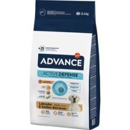 Advance Pienso para perros adultos Labrador y Golden Retriever d Active pavo y arroz 11,5 kg. 11,5 kg