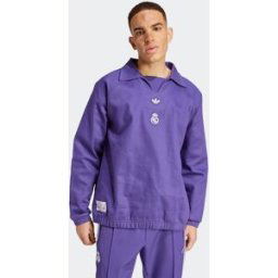 Adidas Sudadera de hombre Terrace Icons Drill del Real Madrid . Violeta M