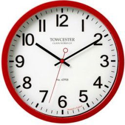 Acctim Reloj de pared Helsinki . Rojo