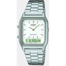 Casio Reloj de hombre Vintage AQ-230A-7DMQYES de acero. Plata