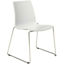 Grandsoleil Silla de cocina Garret . Blanco brillo