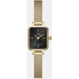 Daniel Wellington Reloj de mujer El Quadro Mini Evergold DW00100652 de malla de acero dorado. Oro