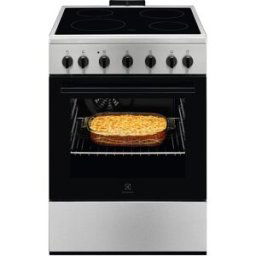 Electrolux Cocina compacta 60 cm, placa vitrocerámica con 4 zonas y horno eléctrico -. Acero Inox