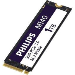 Philips Disco SSD interno M140, 1TB NVMe PCIe Gen 3 M.2 2280. Negro