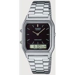 Casio Reloj de hombre Vintage AQ-230A-1DMQYES de acero. Plata