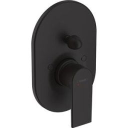 Hansgrohe Grifo monomando VERNIS SHAPE para Baño y Ducha empotrado . Negro mate
