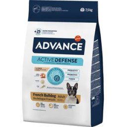 Advance Pienso para perros adultos Bulldog Francés pato y arroz. 7,5 Kg