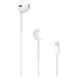 Apple Auriculares de botón EarPods con conector Lightning. Blanco