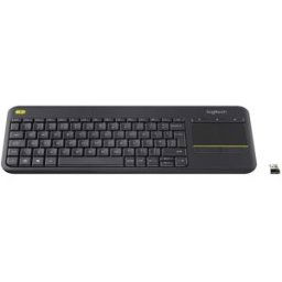 Logitech Teclado Smart TV K400 Plus Inalámbrico Negro.