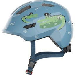 Abus Casco de ciclismo de Niños Smiley 3.0 Blue Croco . Azul / Verde S