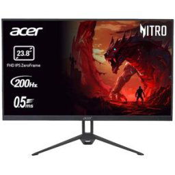 Acer Monitor Pc Gaming 60cm (23,8') Nitro KG243YX1bmipx, 200 Hz Full HD ZeroFrame, HDR10, FreeSync Premium. Negro
