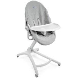Chicco Kit comida Bandeja + Funda higiénica para Baby Hug 4 en 1 gris. Gris niño