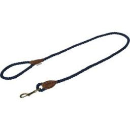 Fred & Rita Correa para perros cuerda y piel. Azul 1,5 cm