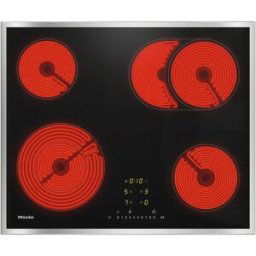 Miele Placa vitrocerámica con 4 zonas de cocción,ExtraSpeed - KM 6540 FR. Negro