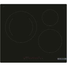 Bosch Placa inducción 3 zonas de cocción, función Sprint, Home Connect - PIJ61RHB1E. Negro