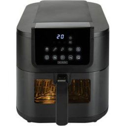 Bourgini Freidora sin aceite libre de PFAS Health fryer Slim con cesta de Cerámica ECO de 8 L.