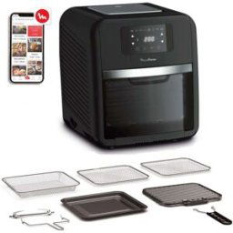 Moulinex Freidora sin aceite con horno grill AL501 Easy Fry 9 en 1 para Freír, Hornear, Grill y Más. Negro