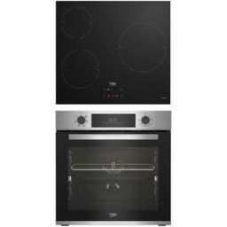 Beko Conjunto de horno + placa de inducción - BBSE12340XD. Inox