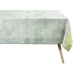 Le Jacquard FranÇais Mantel antimanchas Wagara . Celadón 175 x 175 cm