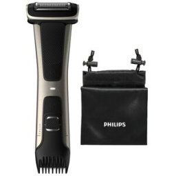 Philips Afeitadora corporal Bodygroom BG7025/15 recorta y afeita el cuerpo. Cromado / Negro