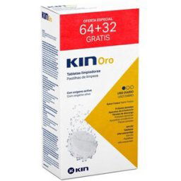 Kin Tabletas Limpiadoras efervescentes 64+32 Oro.