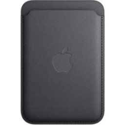Apple Cartera de trenzado fino Negro con MagSafe para el iPhone. Negro