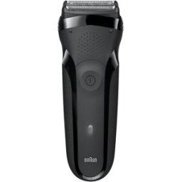 Braun Afeitadora eléctrica Series 3 300 con 3 láminas flexibles, inalámbrica. Negro