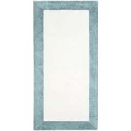 Graccioza Toalla de Playa Lux . Blanco / Azul celeste 95 x 200 cm