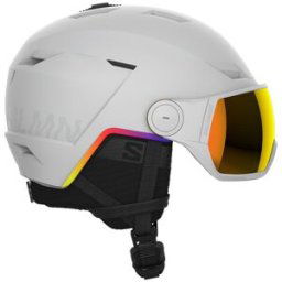 Salomon Casco de esquí de hombre Pioneer LT Visor . Blanco 53-56 cm