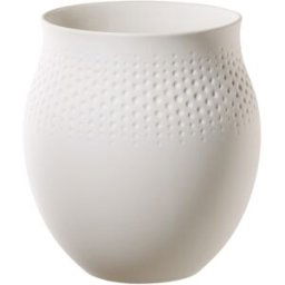 Villeroy & Boch Jarrón Perle grande Manufacture Collier . Blanco