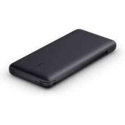 Belkin Power Bank USB-C - Lightning 10K con cables integrados. Negro
