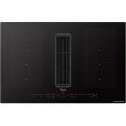 Midea Placa Induccion con extractor integrado y 2 zonas flex - MIH740Y078B. Negro