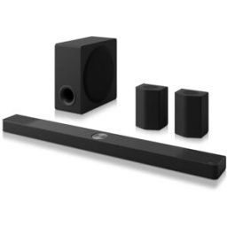 LG Barra de sonido S95TR AI Sound Pro 4K, 9.1.5, 810W, DHR10, Dolby Vision, Dolby Atmos y DTS:X, Wi-Fi, Subwoofer inalámbrico. Negro