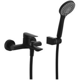 Imex Products Grifo de baño o ducha Ural cromado Imex. Negro mate