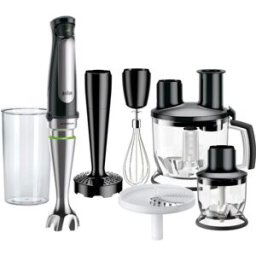 Braun Batidora de mano Minipimer MultiQuick 7 MQ7087X con velocidad automática. Negro