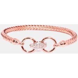 Alexandra Plata Pulsera Sunset de plata con circonitas. Blanco