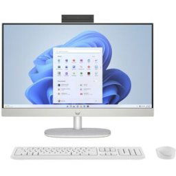 HP All in One 24-cr0065ns, i3-1315U, 8GB, 512GB SSD, 23,8'W11. Blanco