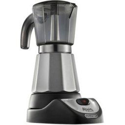 DeLonghi De'Longhi - Cafetera italiana eléctrica De'Longhi EMK 6 Alicia con capacidad para 6 tazas. Silver / Negro