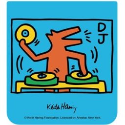 Samsung Tarjeta interactiva Edición Keith Haring Music para Galaxy Z Flip 5.