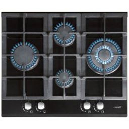 Cata Placa gas 4 quemadores - LCI 6031 BK. Cristal negro