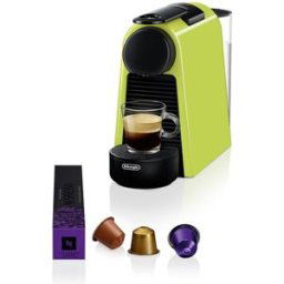 DeLonghi De'Longhi - Cafetera de cápsulas automática Nespresso De'Longhi Essenza Mini EN85.L para cápsulas Nespresso Original. Verde