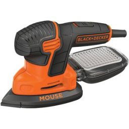 Black & Decker Lijadora Mouse Eléctrica con cable a red 120 W KA2000-QS + maletín + accesorios + consumibles. Naranja / Negro