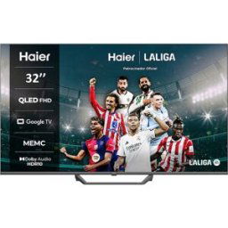 HAIER TV QLED 80cm (32') H32S80EFX S80E Series Full HD, Smart Google TV, HDR10. Negro
