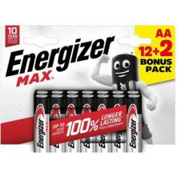 Energizer Pack Pilas Alcalinas 12+2 AA LR06 . AA / LR06 1,5V