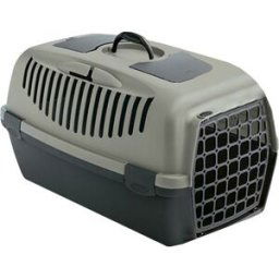 Stefanplast Transportín para perros y gatos Guilliver. Verde / Gris Pequeña