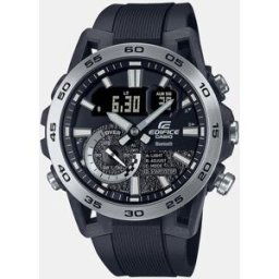 Casio Reloj de hombre Edifice ECB40P1AEF Automatic Cronógrafo de resina negro. Negro