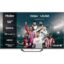 HAIER TV QLED 127cm (50') H50S80EUX S80E Series, UHD 4K, Smart Google TV, HDR10. Negro