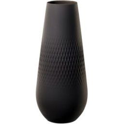 Villeroy & Boch Jarrón Carré alto Manufacture Collier . Negro